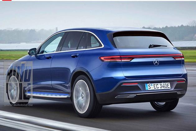 奔馳純電動SUV EQC假想圖曝光 2019年上市/續(xù)航超500km